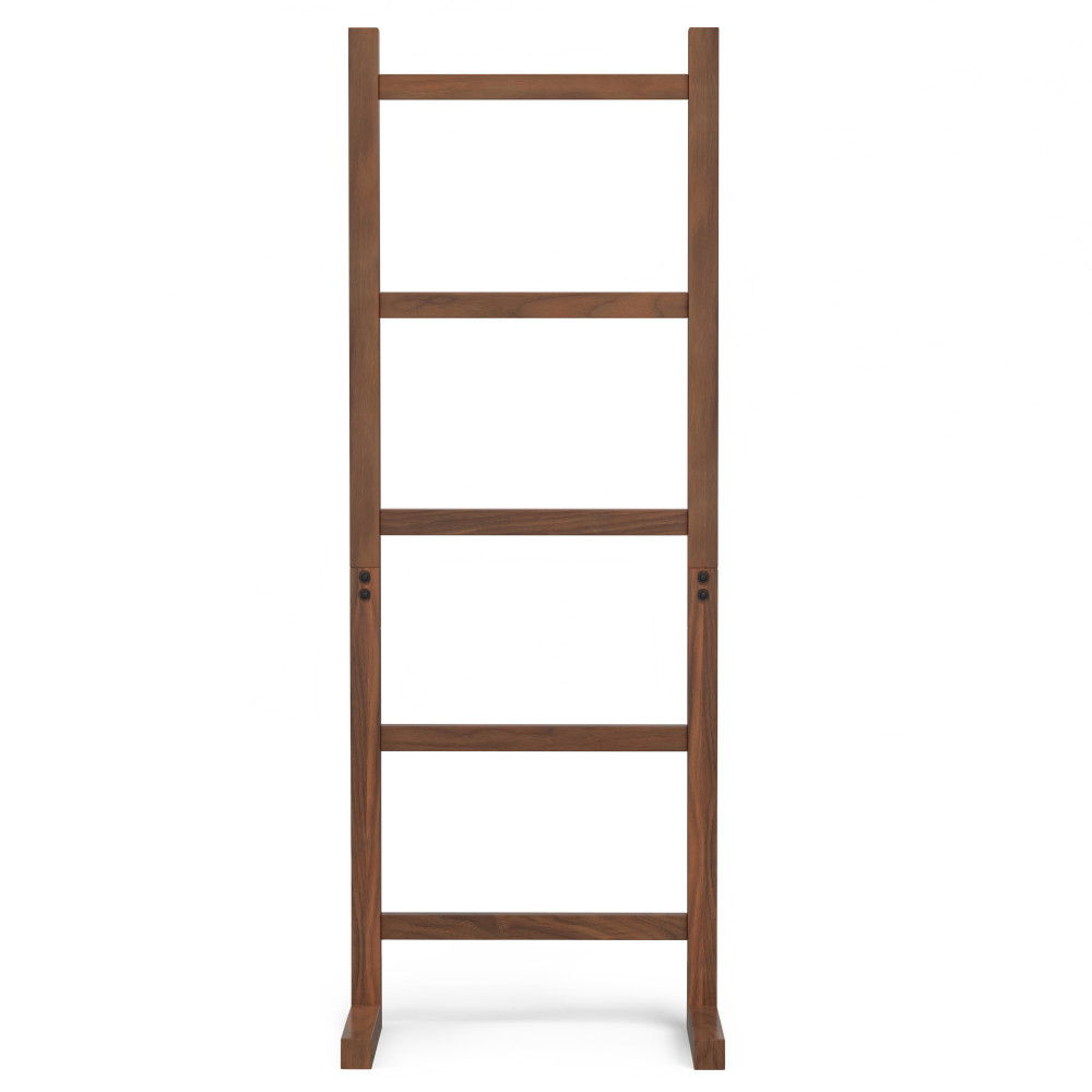 Bray - Bath Towel And Blanket Ladder Shelf - Natural Walnut