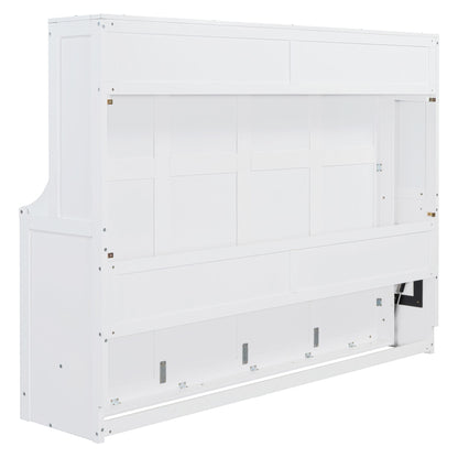 Murphy Bed With Hydraulic Lift & Desk Design