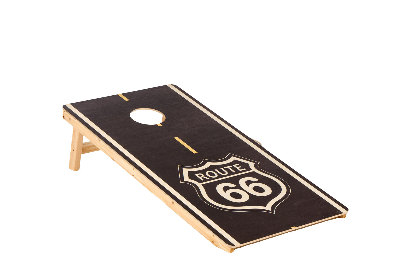 4X2 Ft Large Size Cornhole Board (Set of 2), Outdoor Game Board Set With 8 Bean Bags, Perfect For Lawn, Backyard, Beach, Park - Black / White