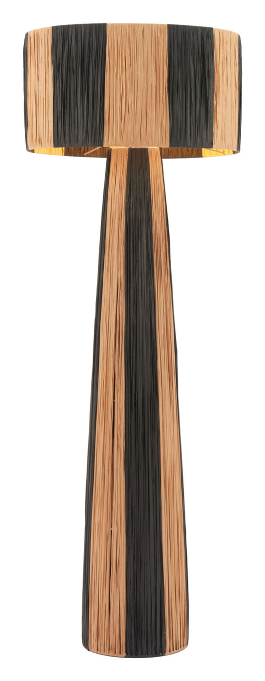 Gala - Floor Lamp - Black / Natural