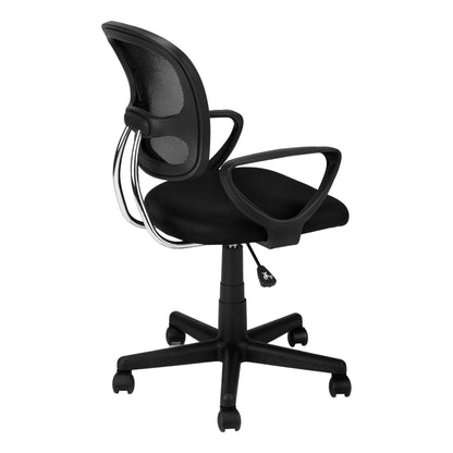 Office Chair, Adjustable Height, Swivel, Ergonomic, Armrests, Mesh, Contemporary / Modern - Black