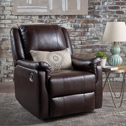 Glider Recliner With Swivel, Manual Reclining Chair