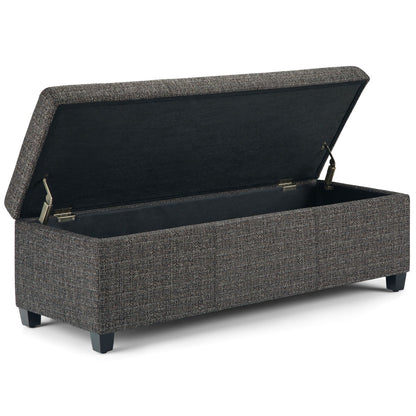 Avalon - Storage Ottoman Bench - Dark Gray