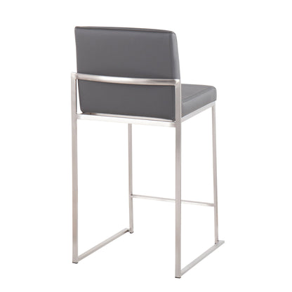 Fuji - Contemporary High Back Counter Stool, Functional Design