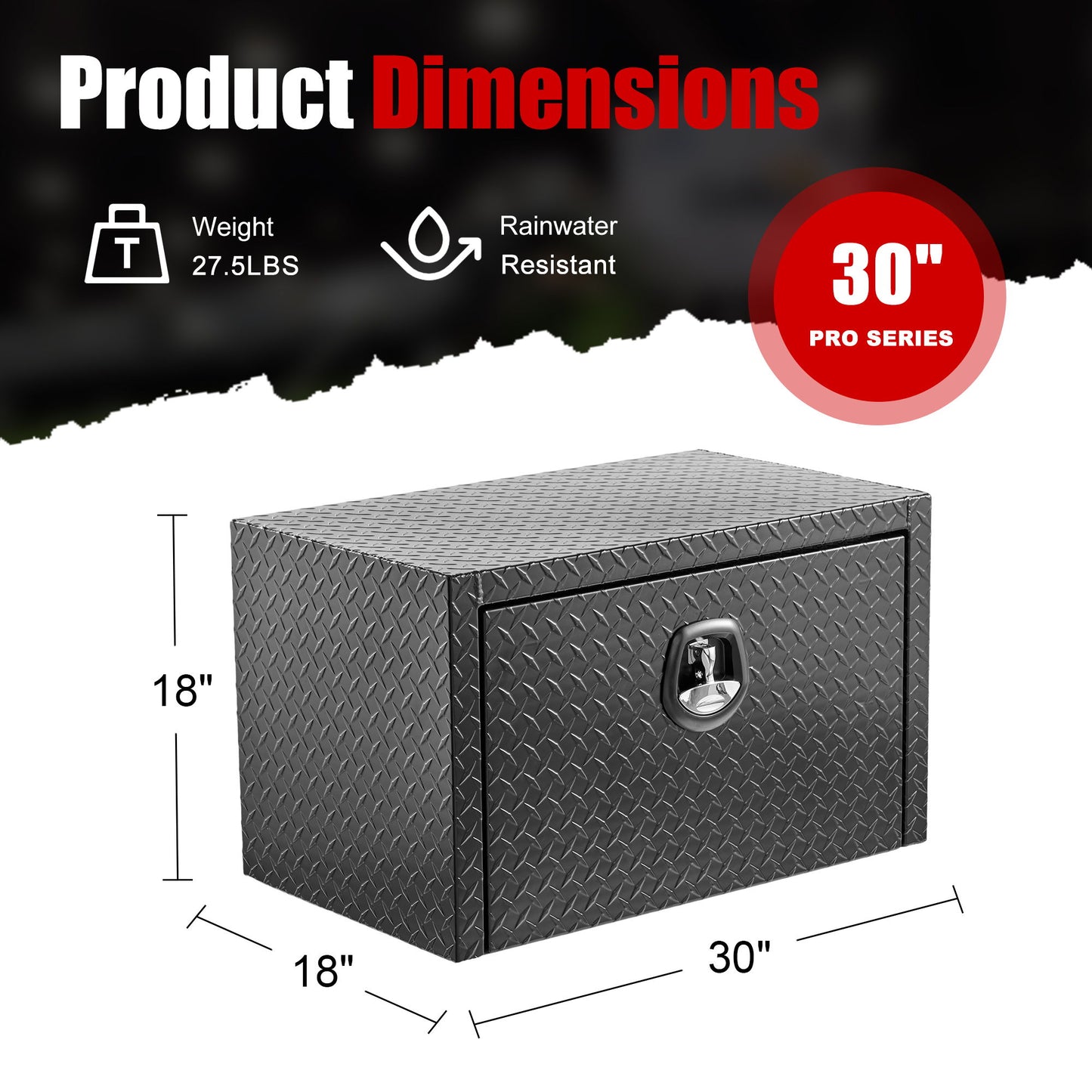 Pro Series - Underbody Truck Tool Box Waterproof Storage Chest