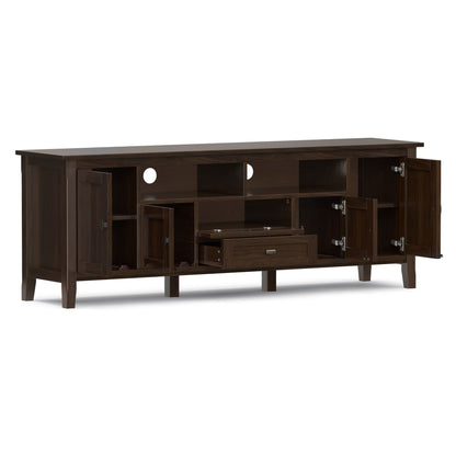 Warm Shaker - TV Media Stand Handcrafted - Tobacco Brown
