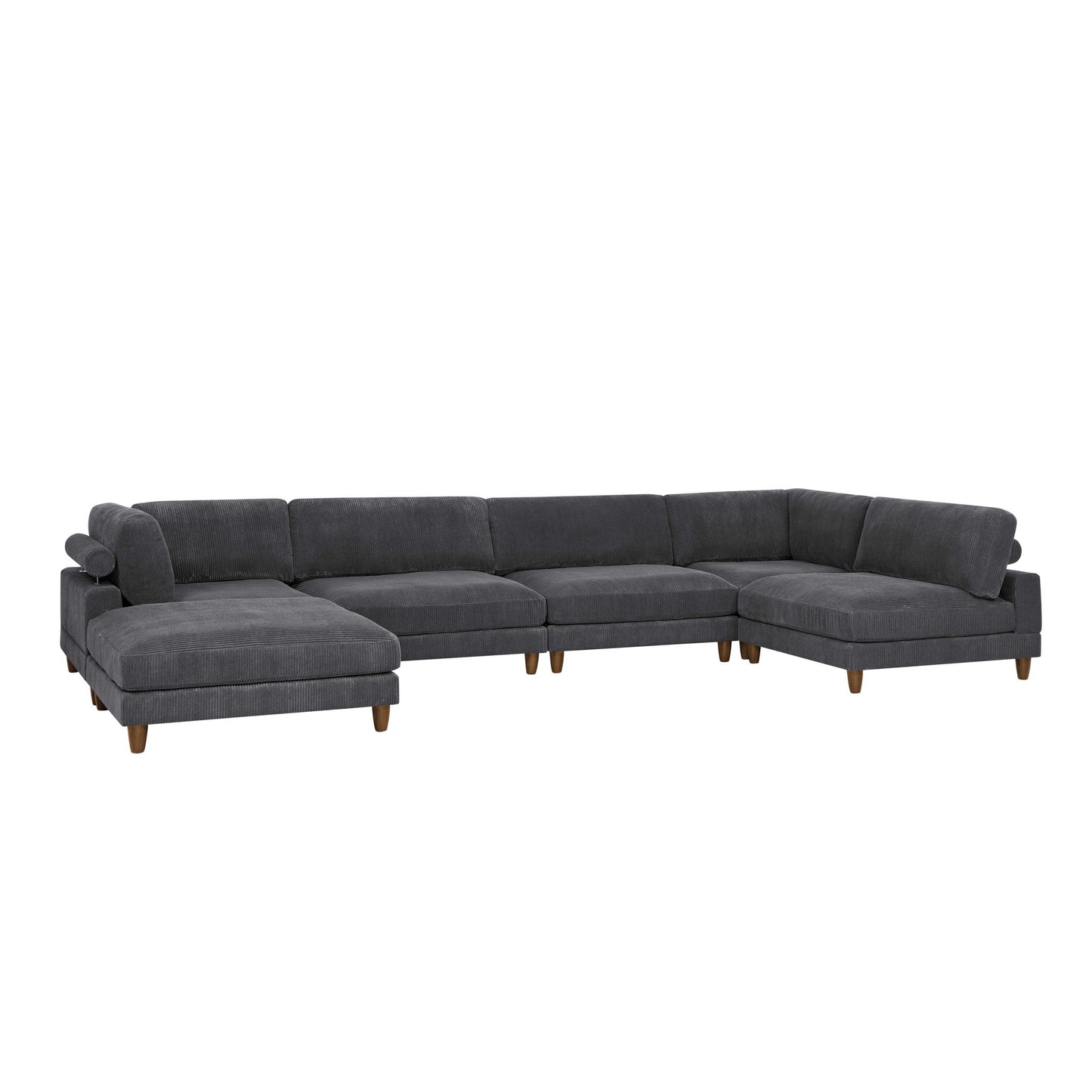Modern Modular Sectional With Adjustable Back Support