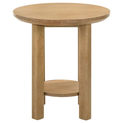 Ottowa - Round Wood Coffee Table Set