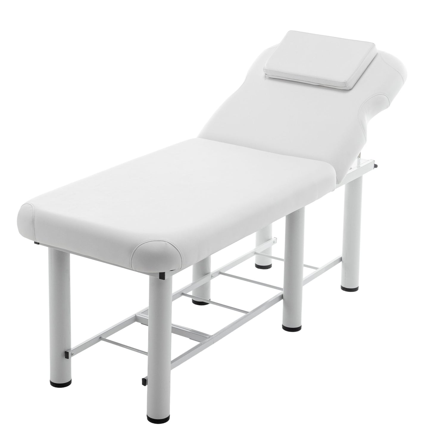 Professioanl Massage Table, Backrest Adjustable, Removable Headrest, Bottom Shelf Storage, Memory Foam Layer Salon Bed