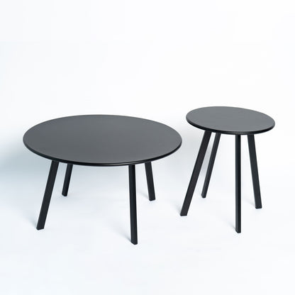 Round Nesting Coffee Table (Set of 2) - Black