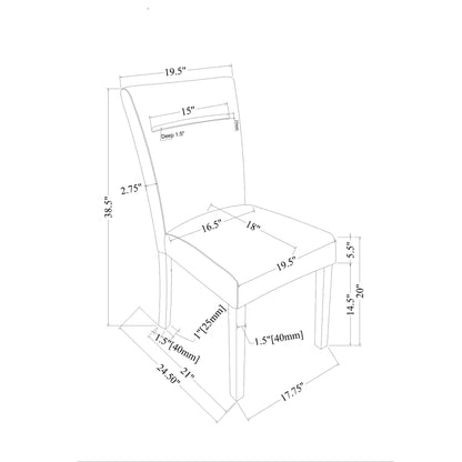 Extra Padded Dining Chair (Set of 2)