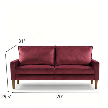 Upholstered Loveseat Sofa, 2 Seater Couch For Living Room Apartment