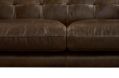 Solana - Waxy Pull Up Leather Loveseat - Dark Brown