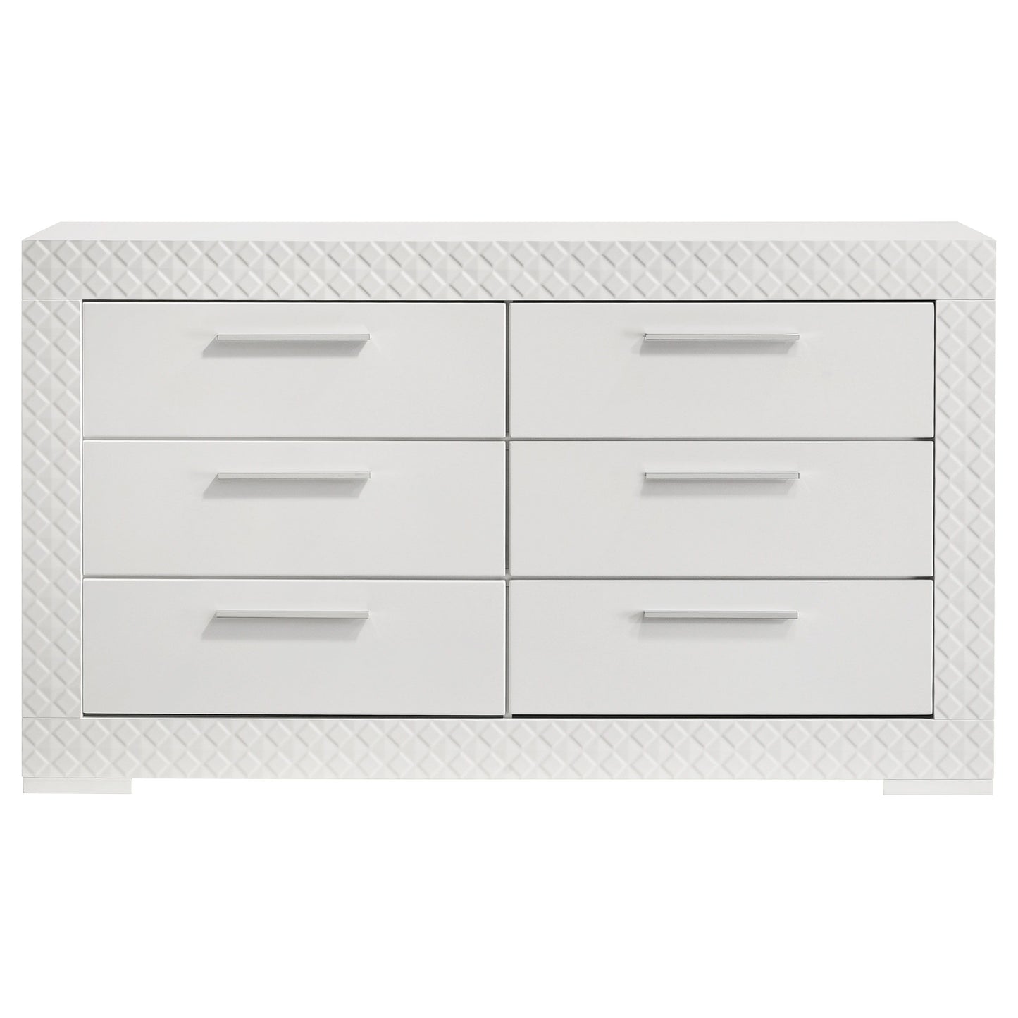 Ives - 6-Drawer Dresser Cabinet - White High Gloss