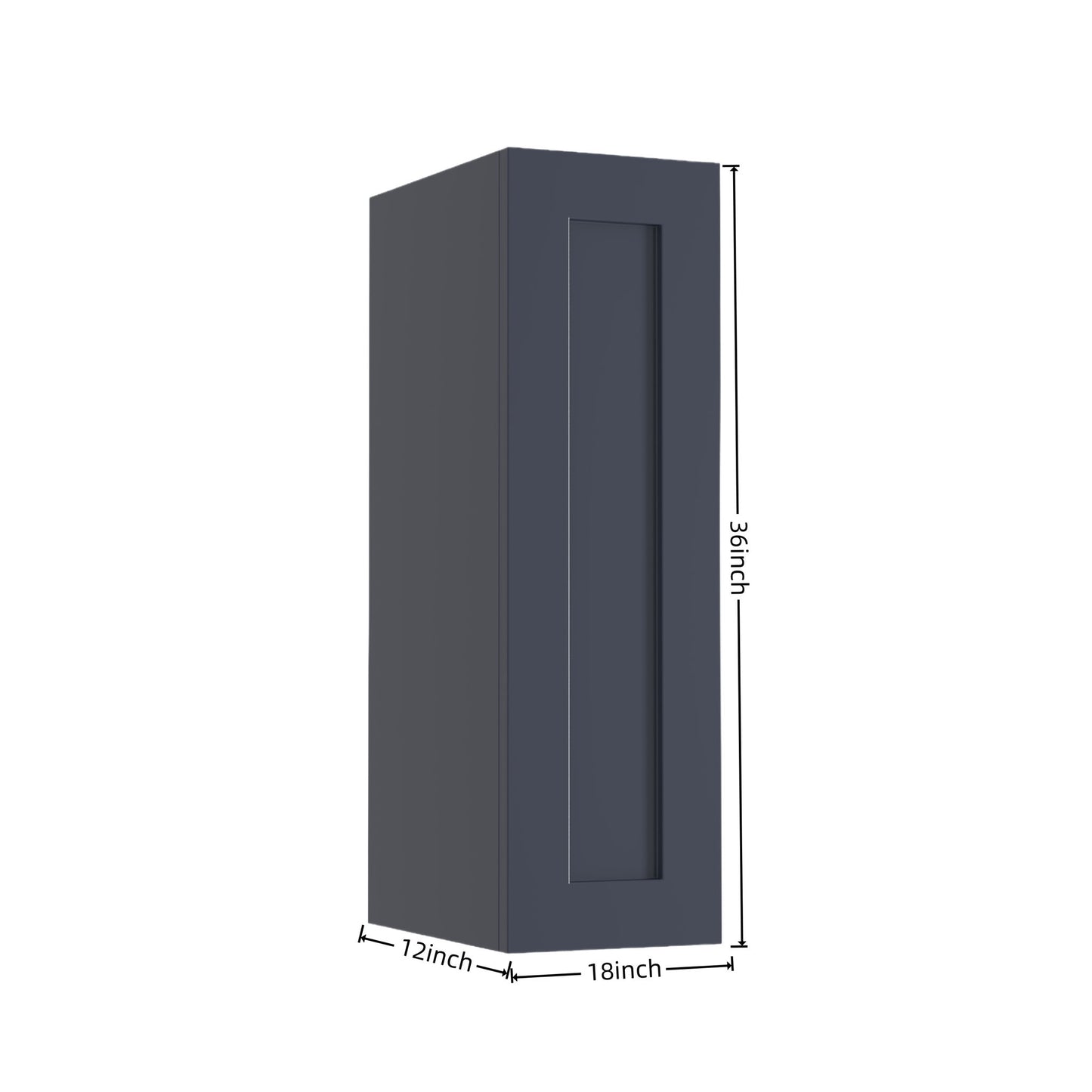 Shaker Wall Cabinet With 2 Adjustable Shelves