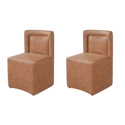 Vintage Upholstered Dining Chairs (Set of 2)