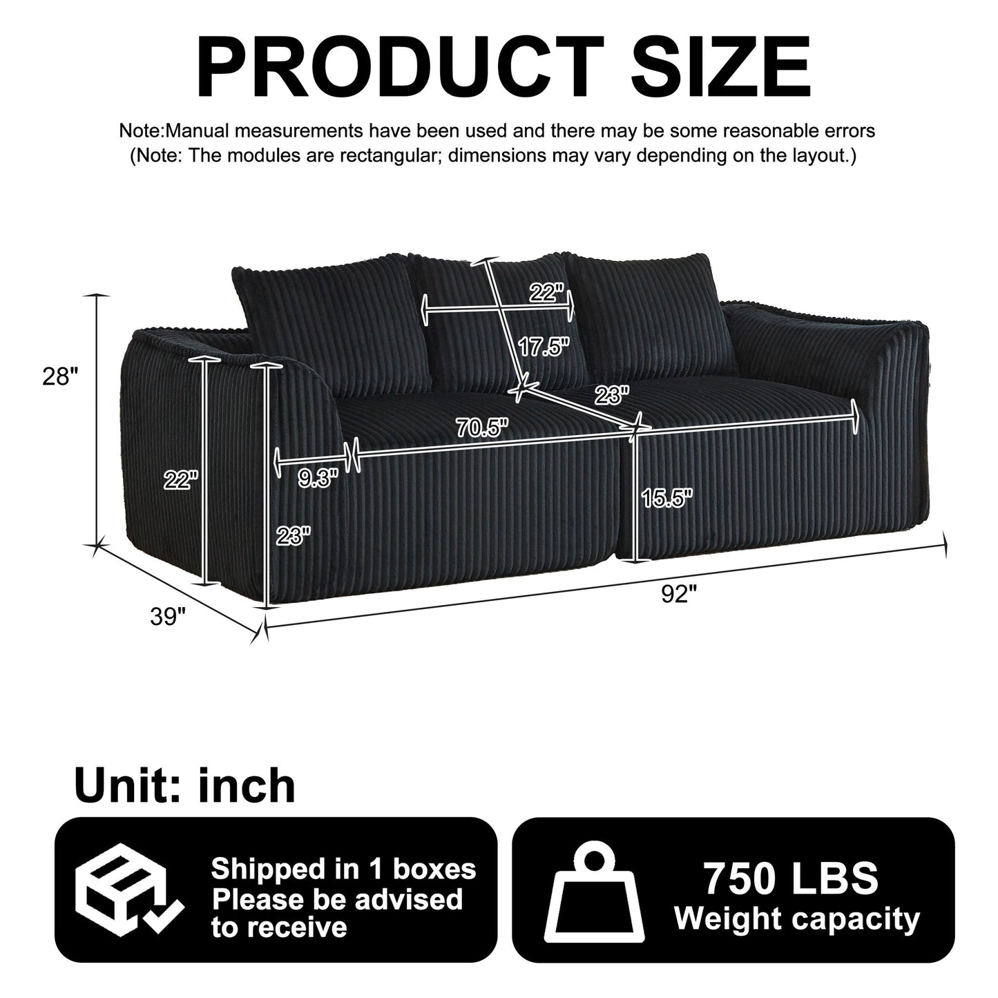 Minimalist 3 Seater Sofa With Curved Lines And Gently Sloped Backrest