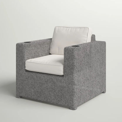 Patio Chair With Cushions - Gray