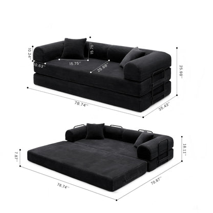 Convertible Foldable Floor Sofa Bed For Living Room