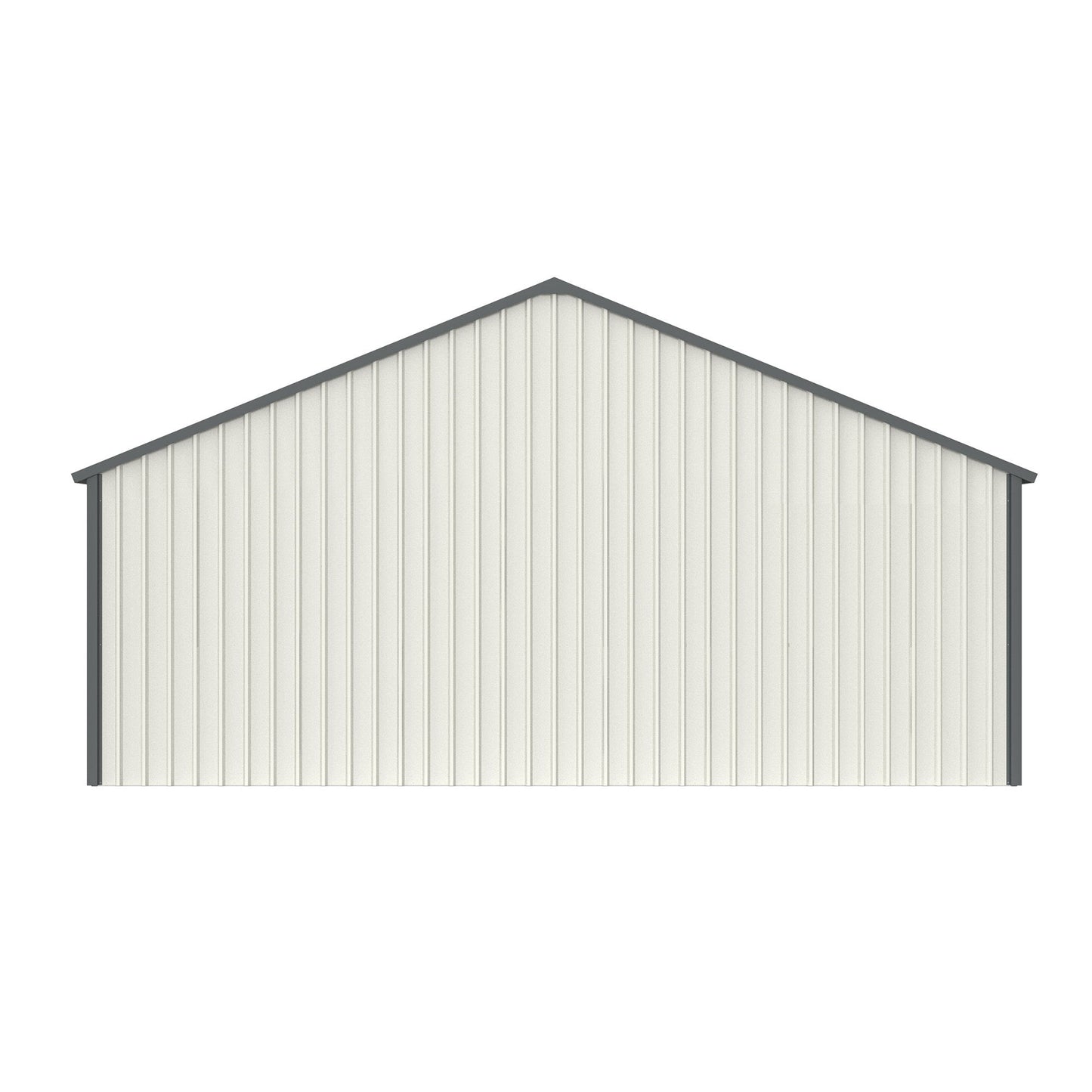 Double Garage Metal Shed With Side Entry Door