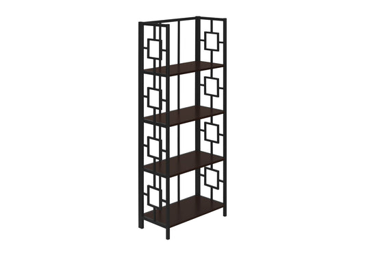 Bookshelf, Bookcase, Etagere, 4 Tier, For Office, Contemporary & Modern - Espresso