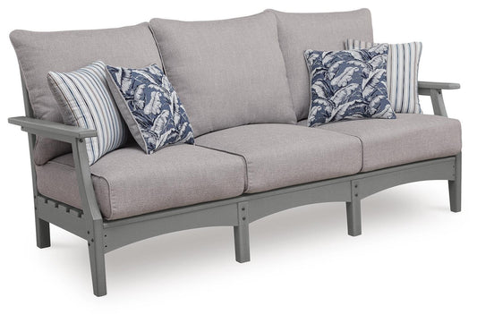 Lone View Bay - Sofa With Cushion - Gray