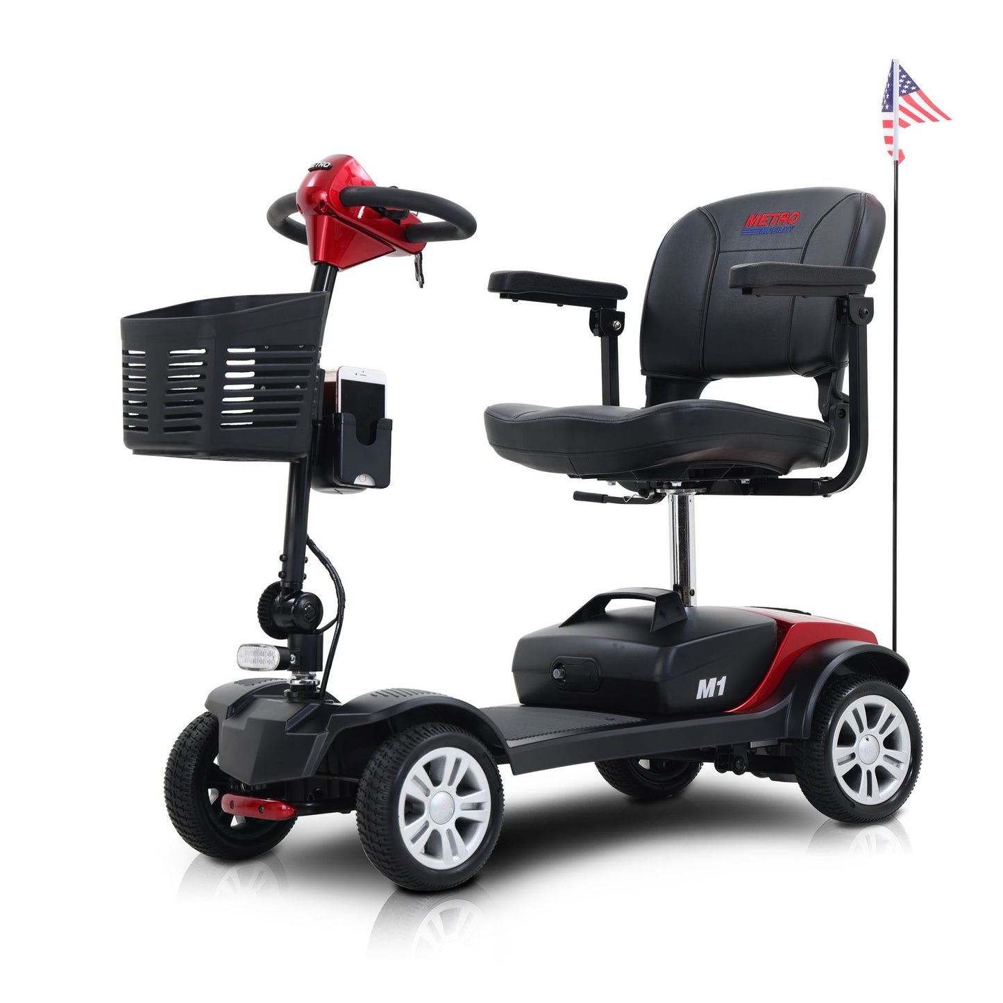Max Sport - 4 Wheels Outdoor Compact Mobility Scooter With 2 Pieces X 12Ah Lead Acid Battery