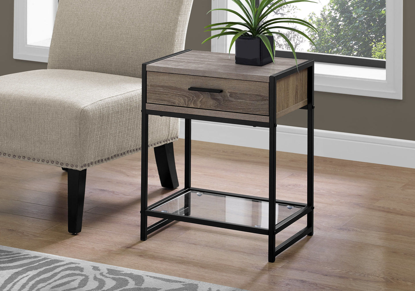 Versatile Accent Side Table, Storage Drawer