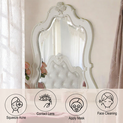 Edalene - Mirror - Pearl White