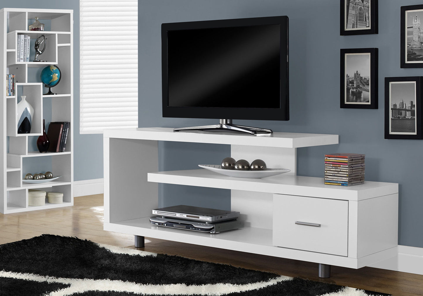 TV Stand, Console, Media Entertainment Center Storage Cabinet, Contemporary & Modern