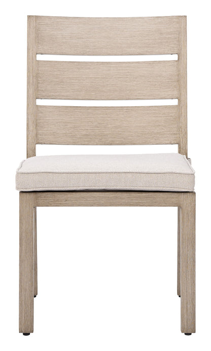 Reefline - Armless Dining Chair (Set of 2) - Gray / Light Brown