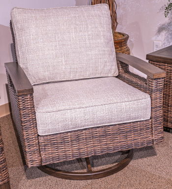 Drakes Beach - Swivel Lounge Chair (Set of 2) - Dark Brown