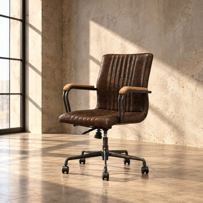 Joslin - Office Chair (Adjustable Height) - Chocolate