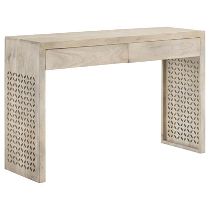 Rickman - 2-Drawer Wood Entryway Console Table - White Washed