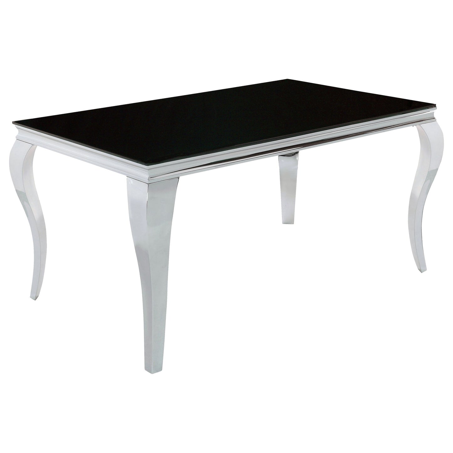 5 Piece Dining Set With Upholstery, Rectangular Table - Black