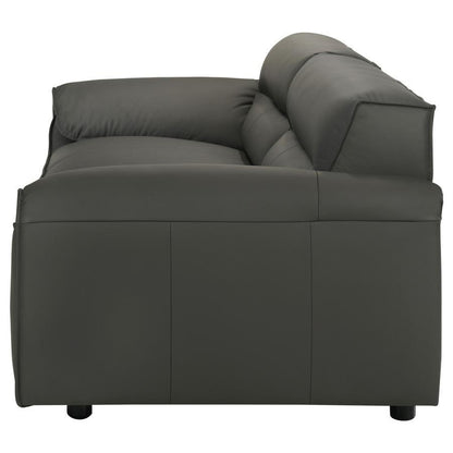 Buxton - Top Grain Leather Upholstered Sofa