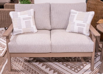 Cliffs Beach - Loveseat With Cushion - Driftwood