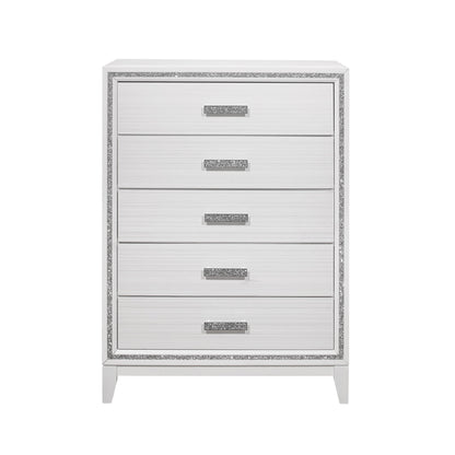 Almera - Glitter Chest - White