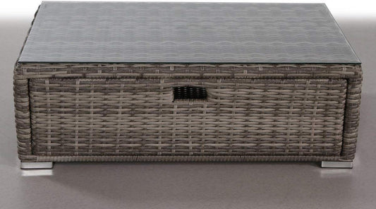Glass Outdoor Coffee Table - Gray Mix