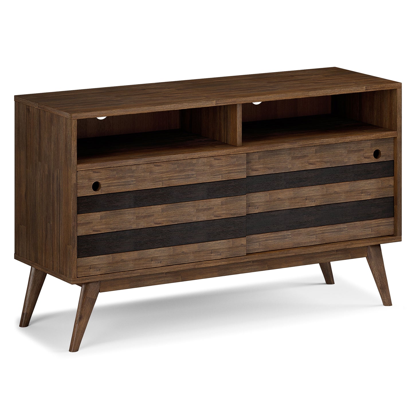 Clarkson - TV Stand - Rustic Natural Aged Brown