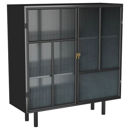 Dalia - 2 Door Accent Storage Cabinet With Shelving - Black