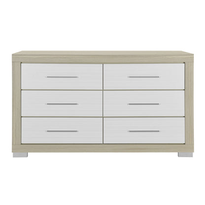 Elsa - 2 Toned And Dresser With Bar Handle And Construction