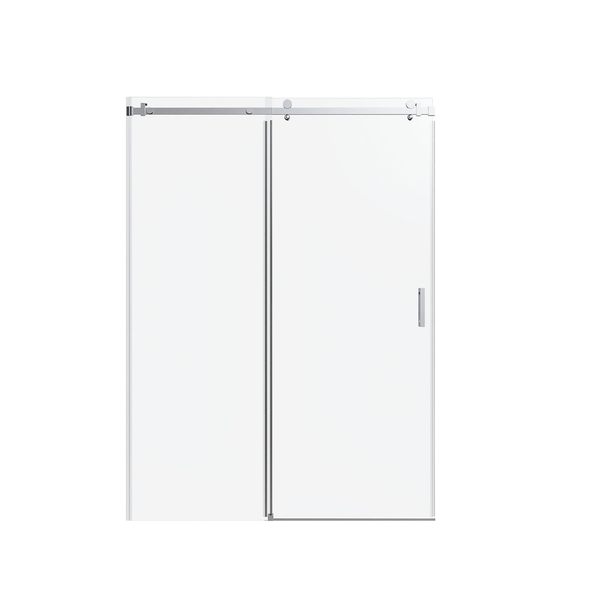 Frameless Single Sliding Shower Door, Sgcc Tempered Glass, Reversible