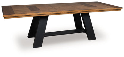 Chadworth - Brown / Black - Dining Extension Table