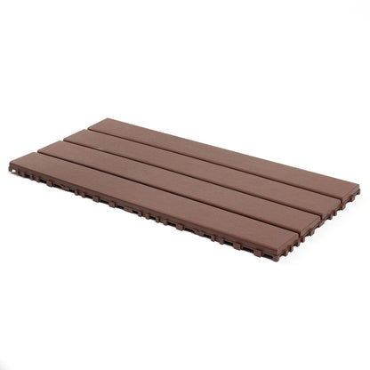 22 Piece Interlocking Outdoor Deck Tiles