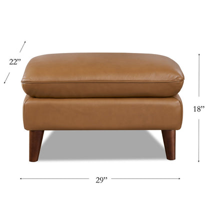 Solana - Leather Ottoman