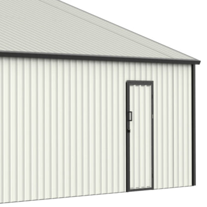 Double Garage Metal Shed With Side Entry Door