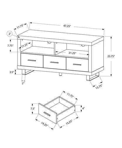 TV Stand Console Media Entertainment Center Storage Cabinet For Living Room - Taupe