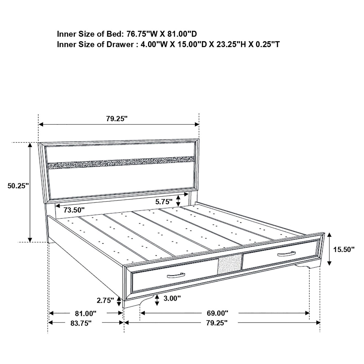 Annie - 5 Piece Bedroom Set