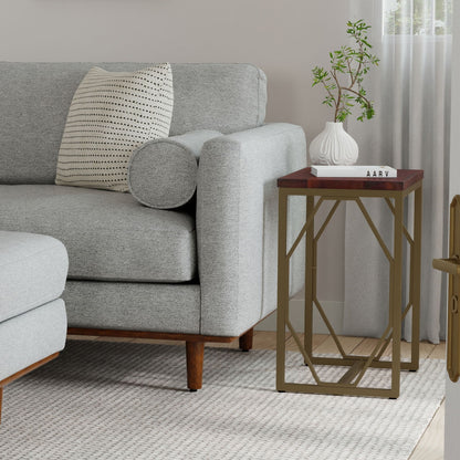 Selma - Handcrafted Metal And Wood Accent Table